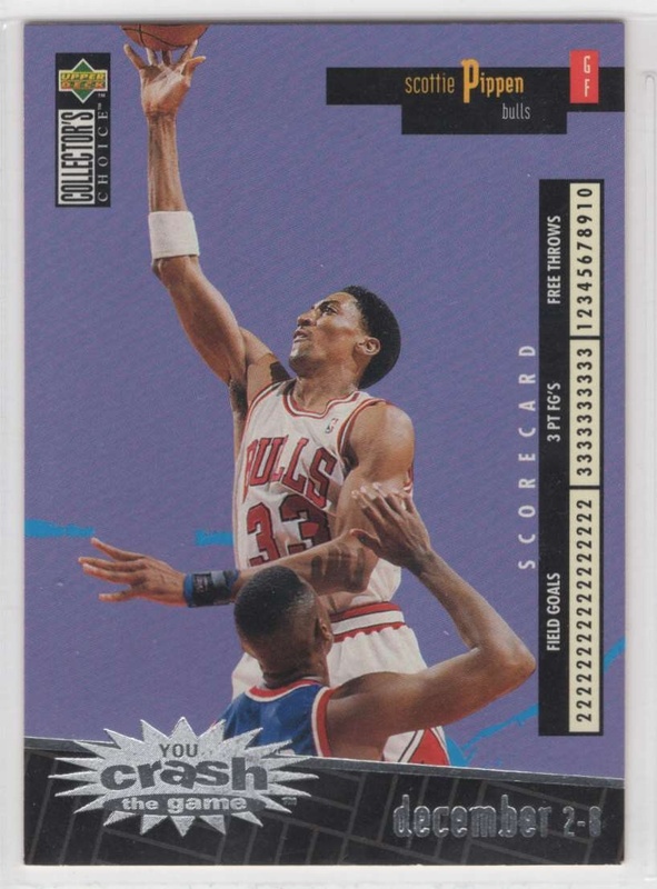 1996-97 Collector's Choice - You Crash the Game Scoring Silver 1 #C04A - Scottie Pippen - Chicago Bulls