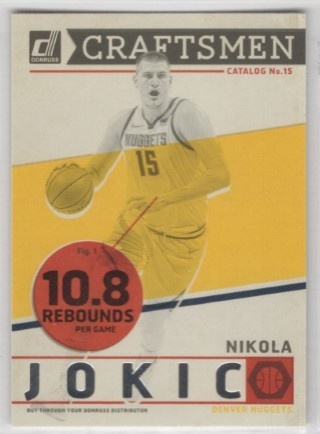 2019-20 Donruss - Craftsmen #11 - Nikola Jokic - Denver Nuggets