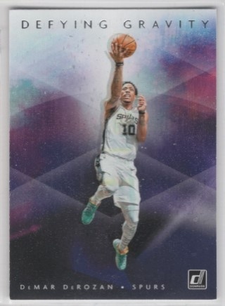 2019-20 Donruss - Defying Gravity #07 - DeMar DeRozan - San Antonio Spurs