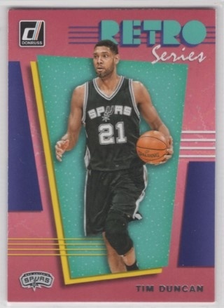 2019-20 Donruss - Retro Series #06 - Tim Duncan - San Antonio Spurs