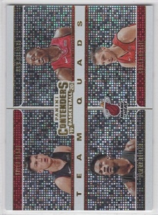2019-20 Panini Contenders - Team Quads #16 - Bam Adebayo / Goran Dragic / Jimmy Butler / Tyler Herro - Miami Heat