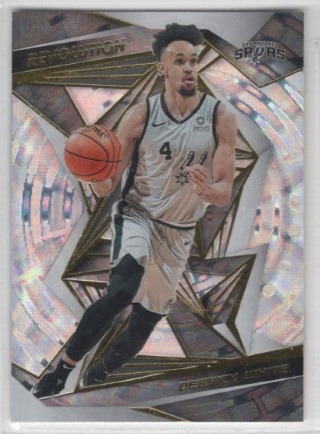 2019-20 Panini Revolution - Fractal #093 - Derrick White - San Antonio Spurs