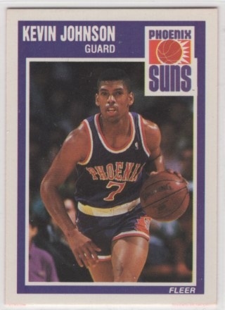 1989-90 Fleer - #123 Kevin Johnson - ROOKIE - Phoenix Suns