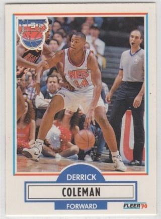 1990-91 Fleer Update - #U-60 Derrick Coleman - ROOKIE - New Jersey Nets