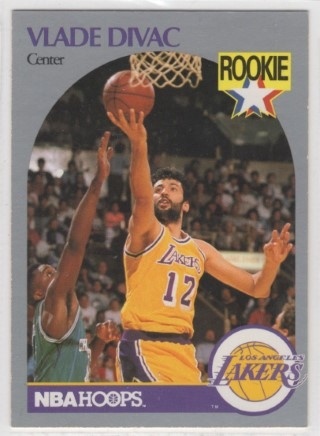 1990-91 Hoops - #154 Vlade Divac - ROOKIE - LA Lakers