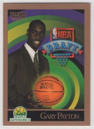 1990-91 Skybox - #365 NBA Draft - Gary Payton - ROOKIE - Seattle SuperSonics