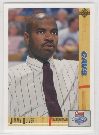 1991-92 Upper Deck - #019 Jimmy Oliver - ROOKIE - Cleveland Cavaliers