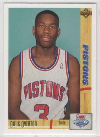 1991-92 Upper Deck - #020 Doug Overton - ROOKIE - Detroit Pistons