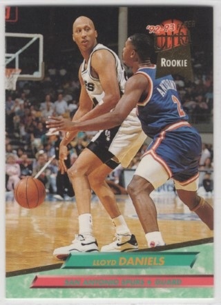 1992-93 Ultra - #353 Lloyd Daniels - ROOKIE - San Antonio Spurs