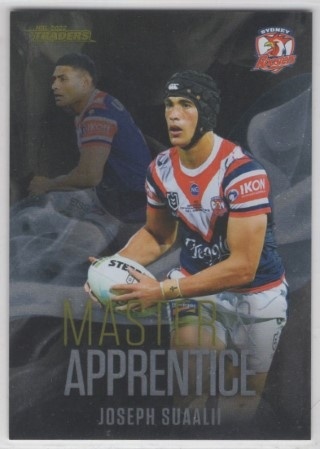 NRL - 2022 Traders - Master & Apprentice Black #MABK28 - Joseph Suaalii - Sydney Roosters