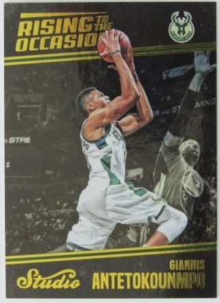 2016-17 Studio - Rising to the Occasion #RO-GA - Giannis Antetokounmpo - Milwaukee Bucks