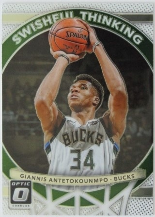 2017-18 Donruss Optic - Swishful Thinking #06 - Giannis Antetokounmpo - Milwaukee Bucks
