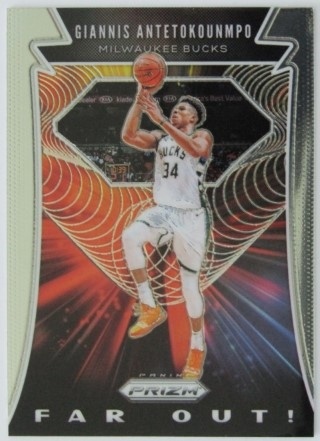 2019-20 Panini Prizm - Far Out! #09 - Giannis Antetokounmpo - Milwaukee Bucks