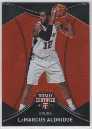 2016-17 Totally Certified - Orange #070 - LaMarcus Aldridge SN60 - San Antonio Spurs