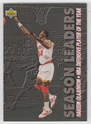 1993-94 Upper Deck - #176 Season Leaders - Hakeem Olajuwon - Houston Rockets