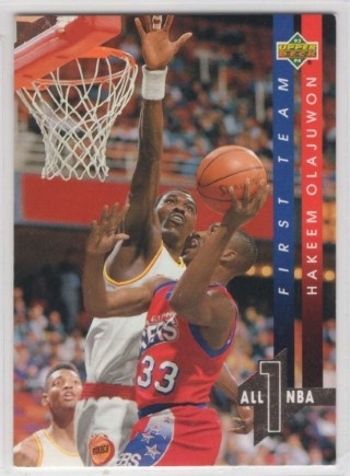 1993-94 Upper Deck - All NBA Team #AN03 - Hakeem Olajuwon - Houston Rockets
