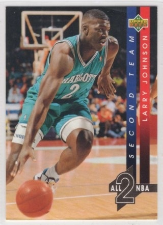 1993-94 Upper Deck - All NBA Team #AN07 - Larry Johnson - Charlotte Hornets