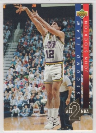 1993-94 Upper Deck - All NBA Team #AN09 - John Stockton - Utah Jazz