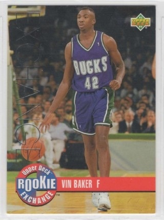 1993-94 Upper Deck - Rookie Exchange #RE08 - Vin Baker - Milwaukee Bucks