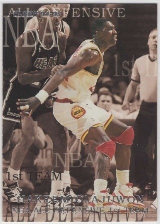 1994-95 Fleer - All Defensive Team #03 - Hakeem Olajuwon - Houston Rockets