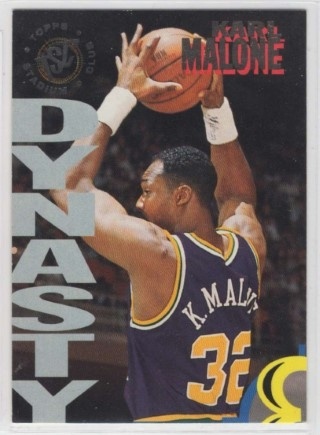 1994-95 Stadium Club - Dynasty and Destiny #02A - Karl Malone - Utah Jazz