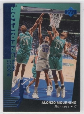 1994-95 Upper Deck - Predictor Retail #R37 - Alonzo Mourning - Charlotte Hornets
