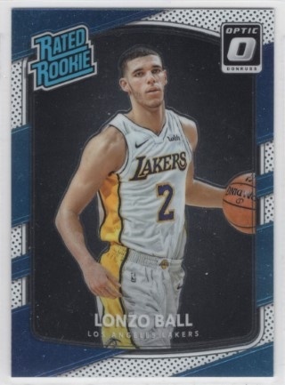 2017-18 Donruss Optic - #199 - Lonzo Ball RR - Rookie Card - LA Lakers