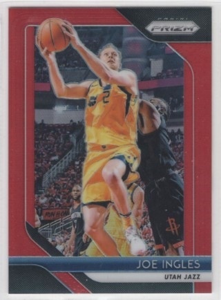 2018-19 Panini Prizm - Prizm Red #153 - Joe Ingles SN299 - Utah Jazz