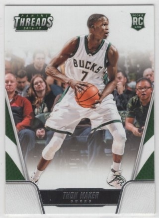 2016-17 Panini Threads - #198 Thon Maker - ROOKIE - Milwaukee Bucks