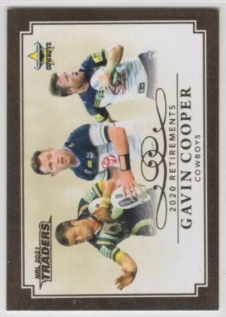 NRL - 2021 Traders - Retirements 2020 #R08 - Gavin Cooper - North Queensland Cowboys