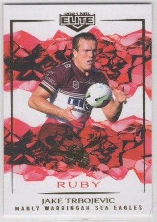 NRL - 2021 Elite - Mojo Ruby #MR054 - Jake Trbojevic SN46 - Manly Sea Eagles