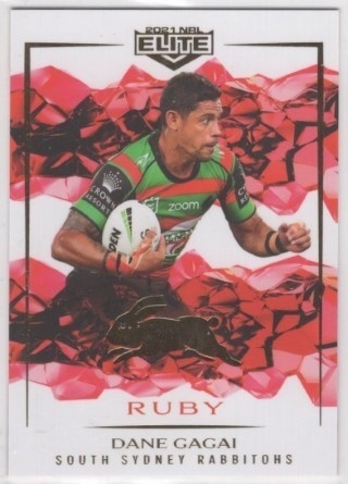 NRL - 2021 Elite - Mojo Ruby #MR102 - Dane Gagai SN46 - South Sydney Rabbitohs
