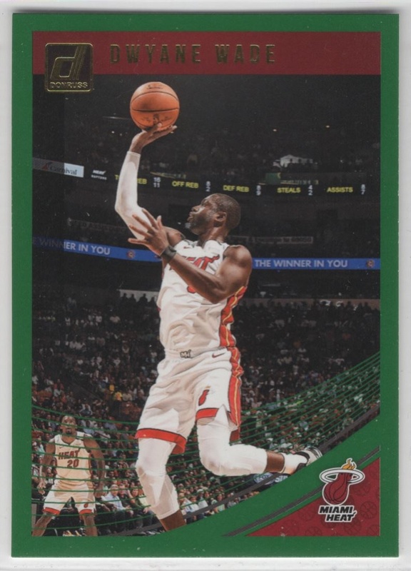 2018-19 Donruss - Green Flood #015 - Dwyane Wade - Miami Heat