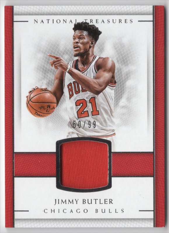 2016-17 Panini National Treasures - Material Treasures #12 - Jimmy Butler MEM, SN99 - Chicago Bulls