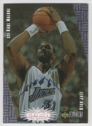 1997-98 Collector's Choice - You Crash the Game Scoring REDEMPTION #R27 - Karl Malone - Utah Jazz