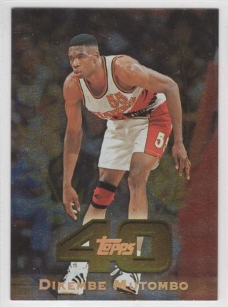 1997-98 Topps - Topps 40 #T40-24 - Dikembe Mutombo - Atlanta Hawks