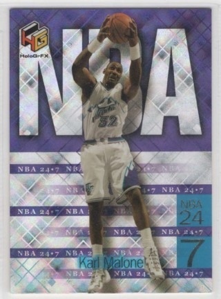 1999-00 Upper Deck HoloGrFX - NBA 24-7 #N15 - Karl Malone - Utah Jazz