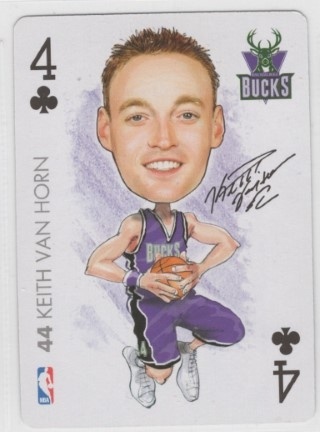 2004-05 All Pro Deal Sports Cards - Playing Card #04 Clubs - Keith Van Horn - Milwaukee Bucks