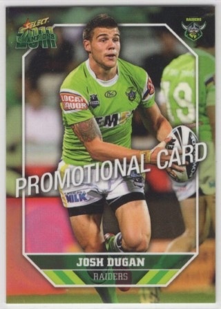 NRL - 2011 Select Champions - Promotional Card #033 - Josh Dugan PROMO - Canberra Raiders