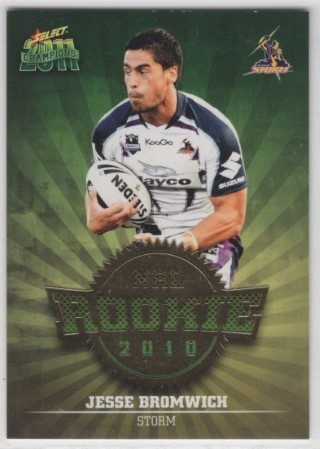 NRL - 2011 Select Champions - Rookie 2010 #R23 - Jesse Bromwich - Melbourne Storm