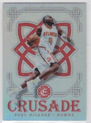 2016-17 Panini Excalibur - Crusade Silver #038 - Paul Millsap - Atlanta Hawks