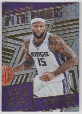 2016-17 Panini Revolution - By the Numbers #04 - DeMarcus Cousins - Sacramento Kings