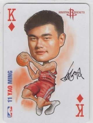 2006 All Pro Deal Sports Cards - Playing Card #13 King Diamonds - Yao Ming - Houston Rockets