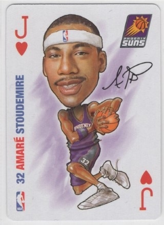 2006 All Pro Deal Sports Cards - Playing Card #11 Jack Hearts - Amare Stoudemire - Phoenix Suns