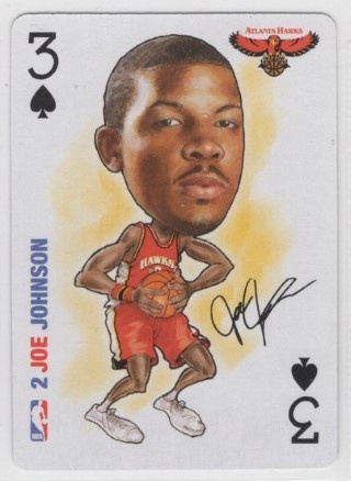 2006 All Pro Deal Sports Cards - Playing Card #03 Spades - Joe Johnson - Atlanta Hawks