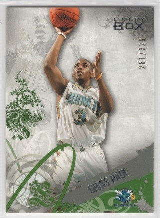 2006-07 Topps Luxury Box - Green #31 - Chris Paul SN329 - New Orleans Hornets