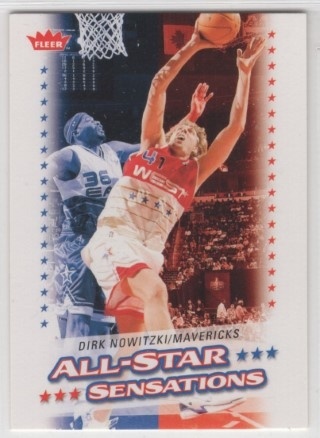 2008-09 Fleer - All Star Sensations #AS-03 - Dirk Nowitzki - Dallas Mavericks