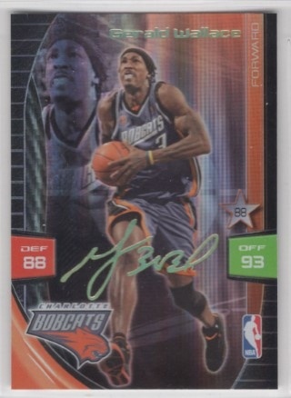 2009-10 Adrenalyn XL - Extra Signature #NNO - Gerald Wallace - Charlotte Bobcats