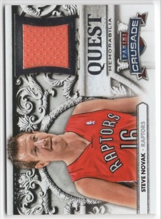 2013-14 Panini Crusade - Quest Memorabilia #028 - Steve Novak MEM, SN299 - Toronto Raptors