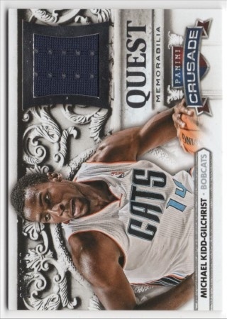 2013-14 Panini Crusade - Quest Memorabilia #064 - Michael Kidd-Gilchrist MEM, SN199 - Charlotte Bobcats